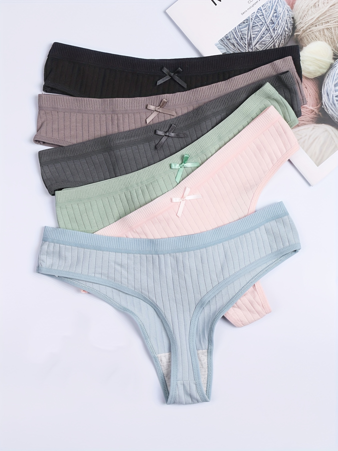 Fashion G-string Thong Ladies Underwear Pants(cotton Lace) 6pcs