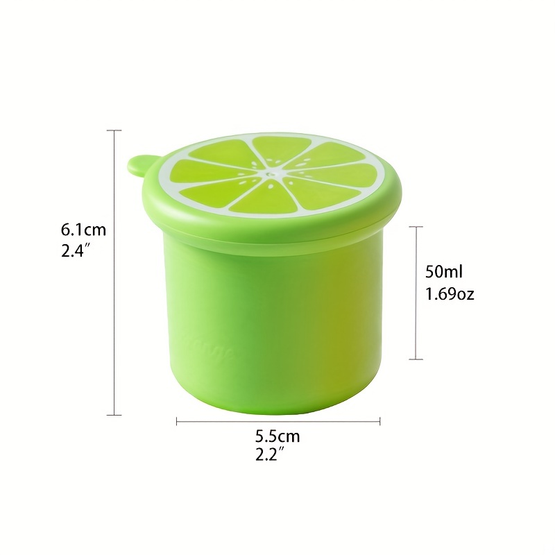 1pc Food-grade Round Ice Cube Mold With Lid, 6-cavity Circle Ice