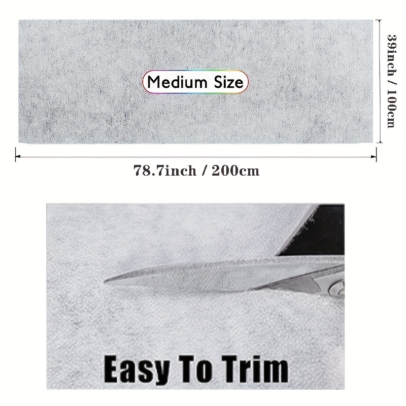 Medium Weight Iron On Fusible Interfacing For Sewing - Temu