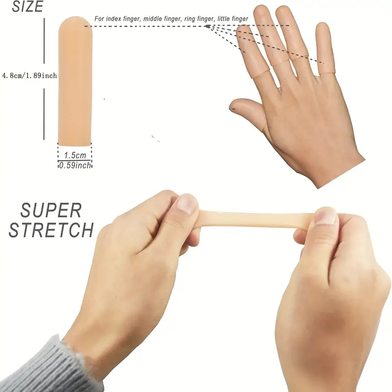 Finger Cots: Silicone Finger Protectors For Dry Skin Cracked - Temu