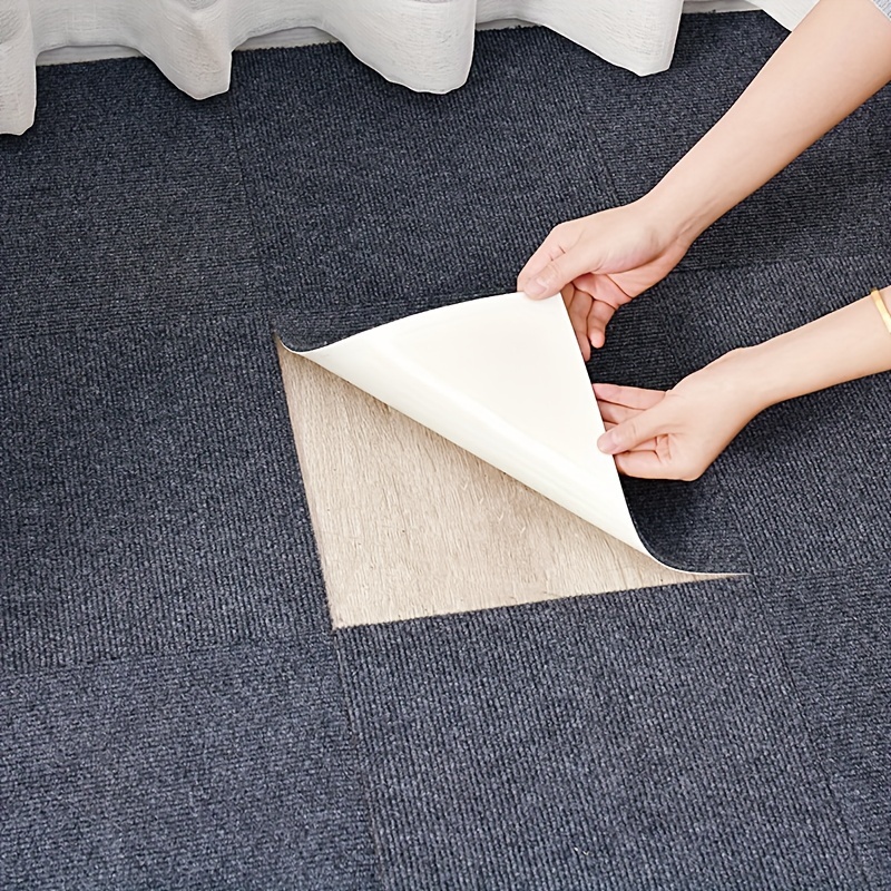 Self Adhesive Carpet Tile Easy To Peel And Stick Carpet - Temu