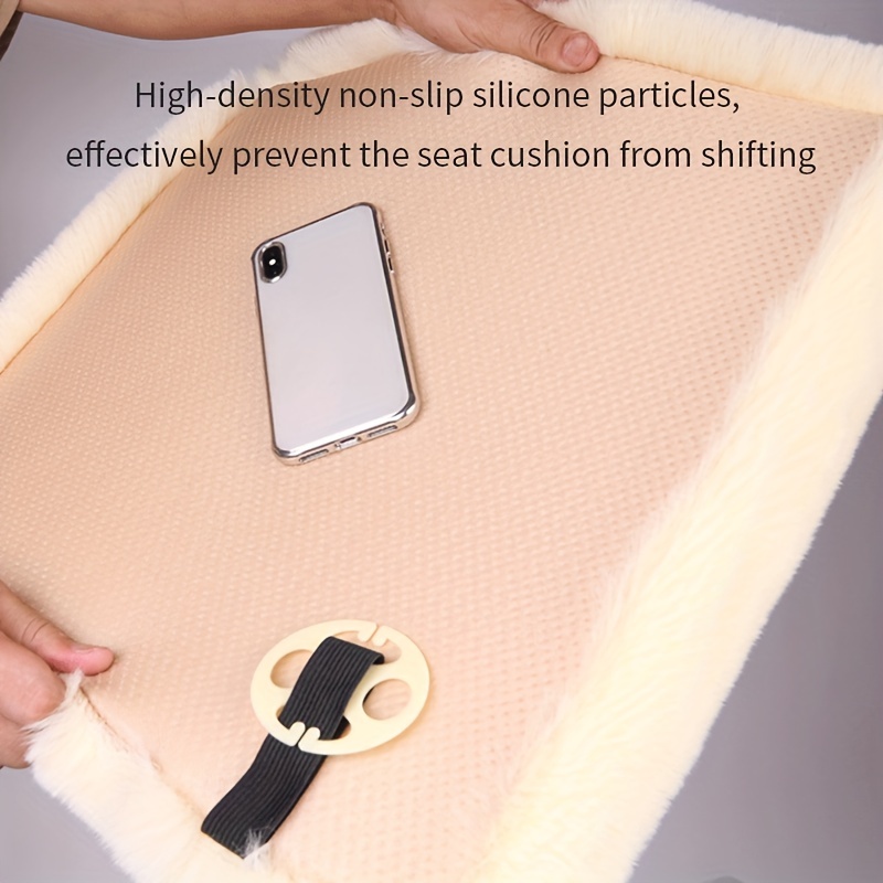 Long Fluffy Car Cushion Warm Single Seat Thickened Universal Binding