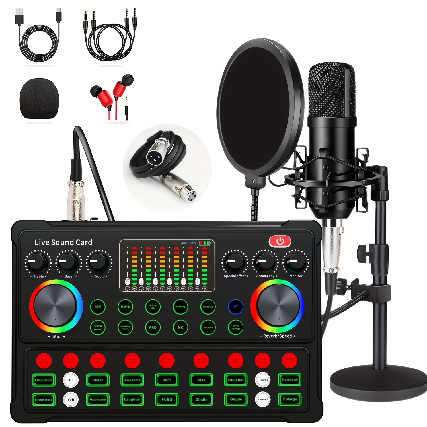 Podcast Pack - Set complet pour streaming podcast, voix et chant