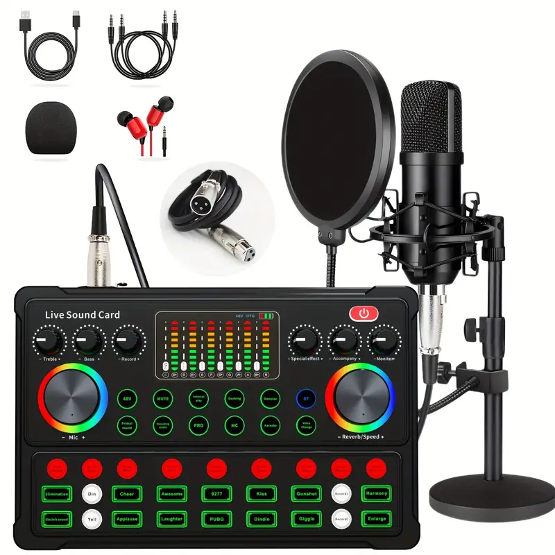 Ensemble D'équipement De Podcast Ensemble De Microphones De - Temu Belgium