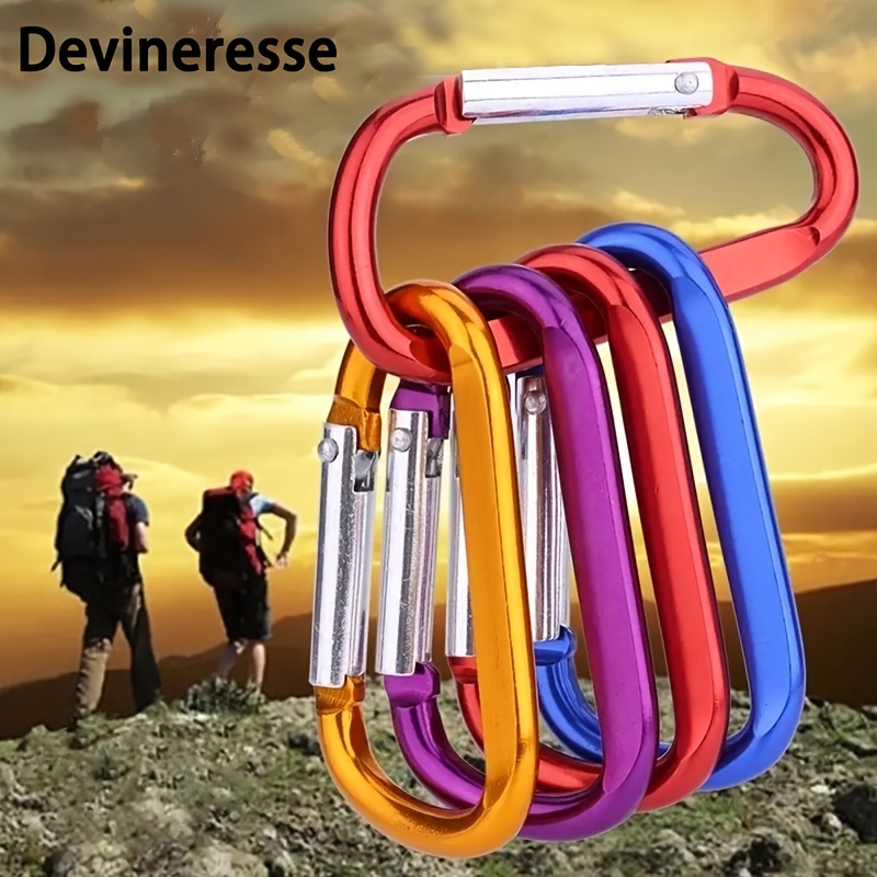 10pcs Mini Carabiner Keychains Aluminum Alloy Snap Hook Clips For Outdoor  Camping Daily Use - Sports & Outdoors - Temu