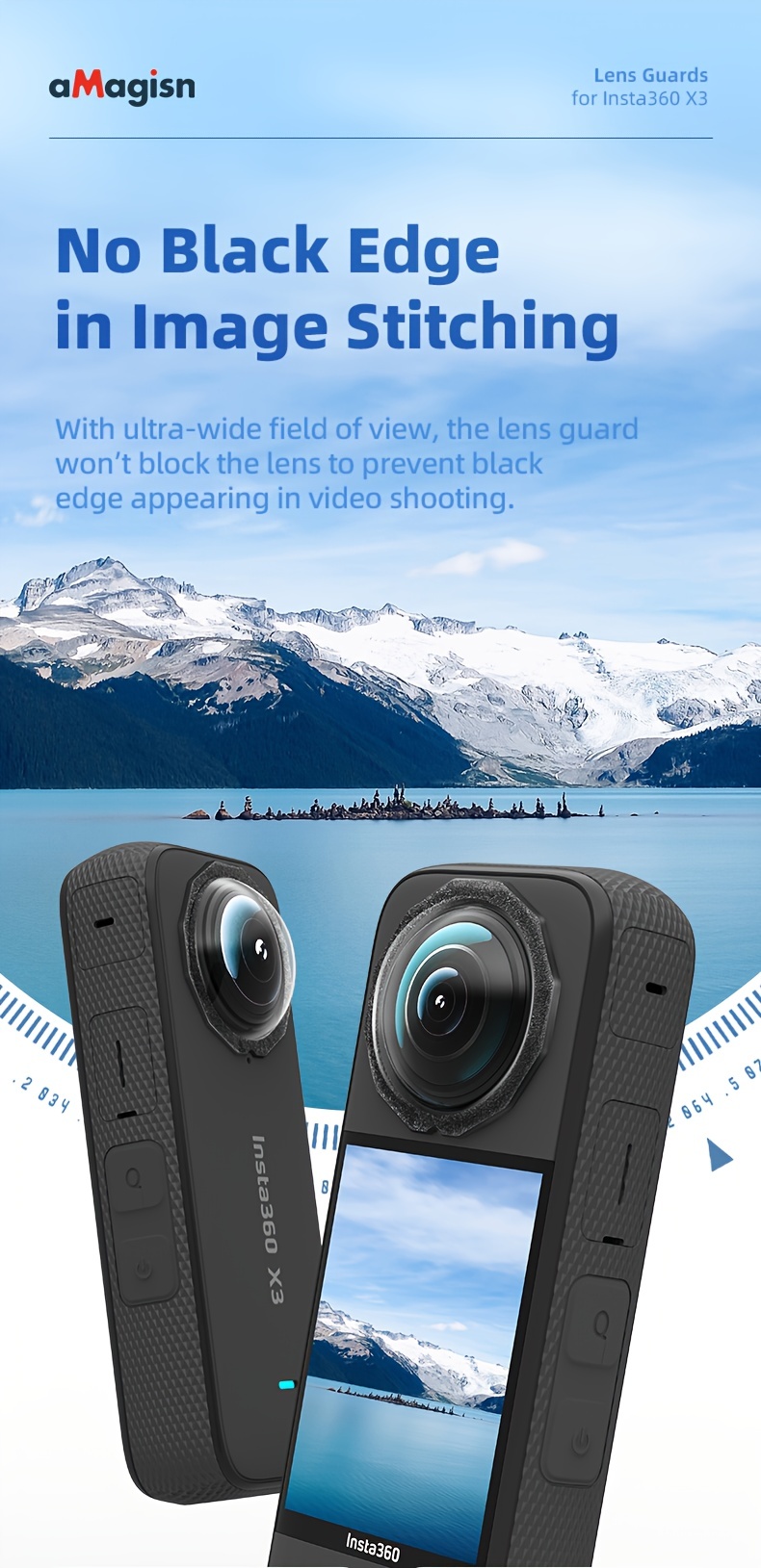 Upgraded Sticky Lens Guard Insta360 X3 Lens - Temu