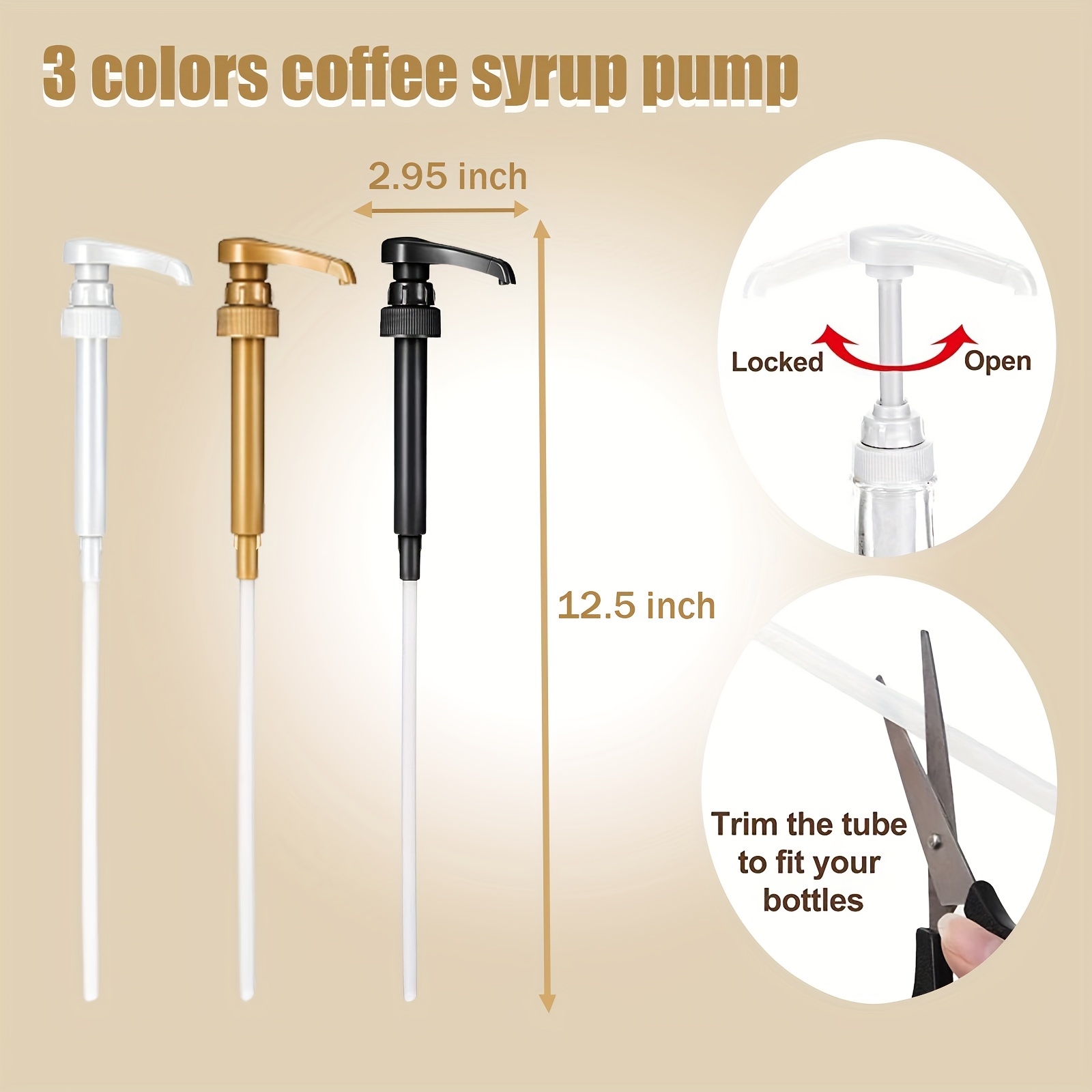 Coffee Syrup Pump 8cc/10cc Coffee Creamer Pump Dispenser - Temu