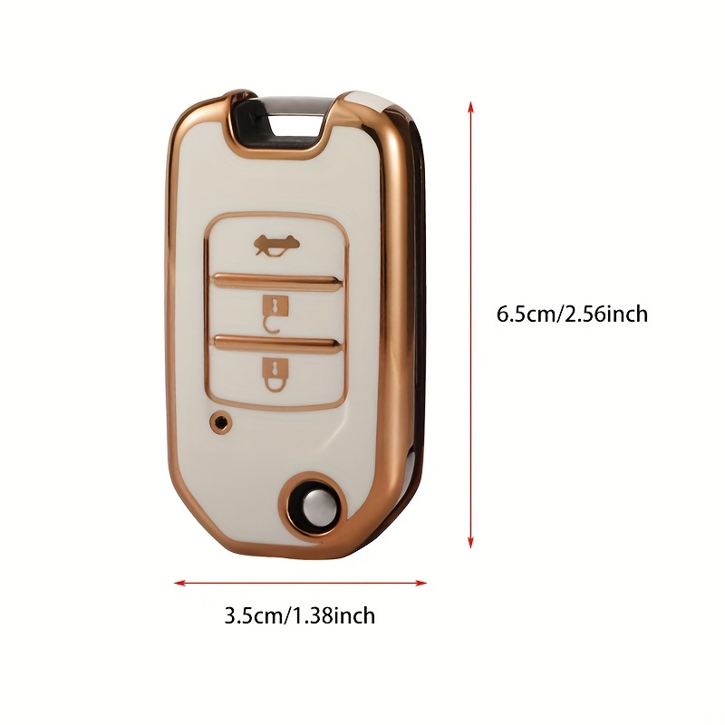 PU Leather Car Key Case Cover Fob Protector For Honda CRV Civic HRV City  Odyssey XR-V Accord Jade Pilot Jazz