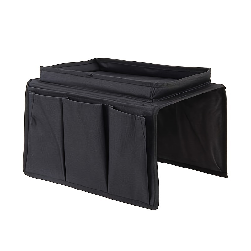 Sofa Armrest Organizer With Cup Holder Tray Arm TV Remote Holder