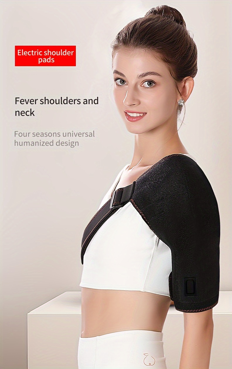 Heated Shoulder Wrap with Vibration, Upgrade Electric Shoulder Heating Pad  Massager, Massage Heated Wrap Braces for Left Right Shoulder, 3 Vibration  and Temperature Settings, LED Display