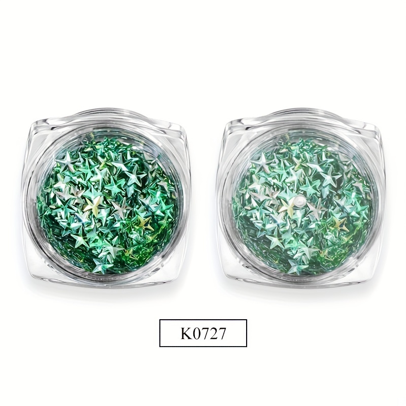 Glitter 3D Holographic Nail Art Decoration Star Sequins Flakes