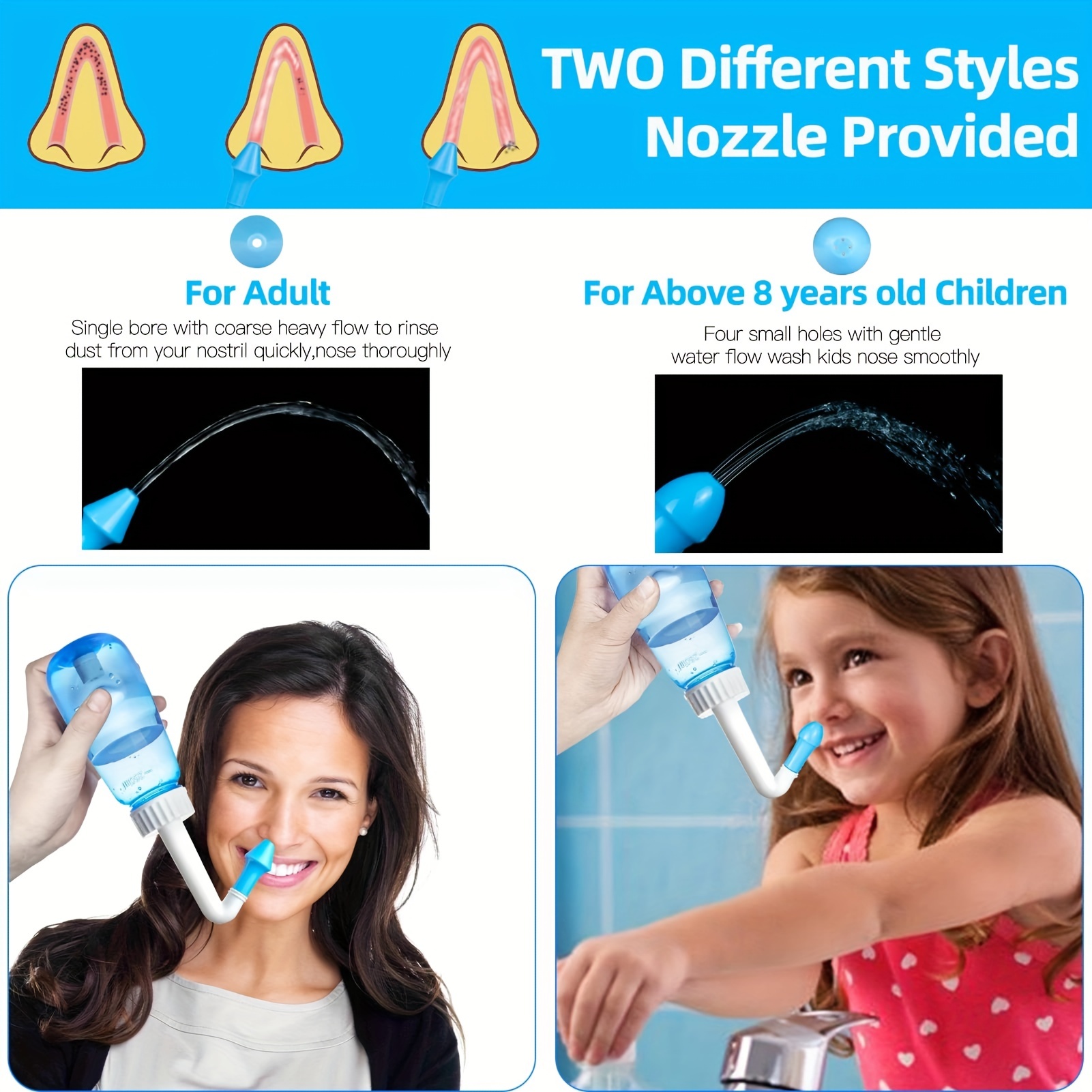 Botella Lavado Nasal Botella Enjuague Nasal Neti Pot - Temu