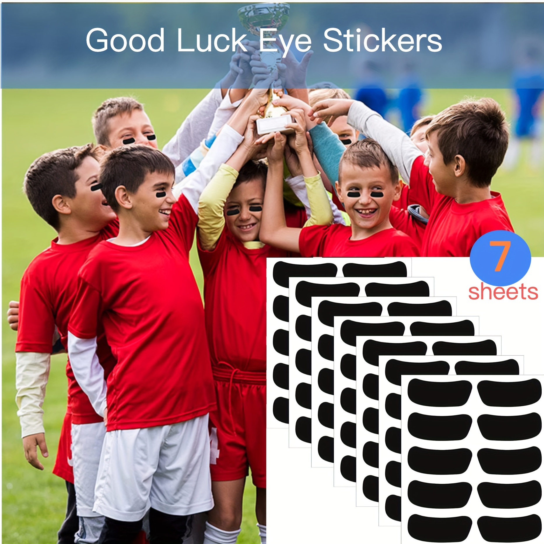 West Bend Warriors Baseball Eye Black, Eye Black Stickers