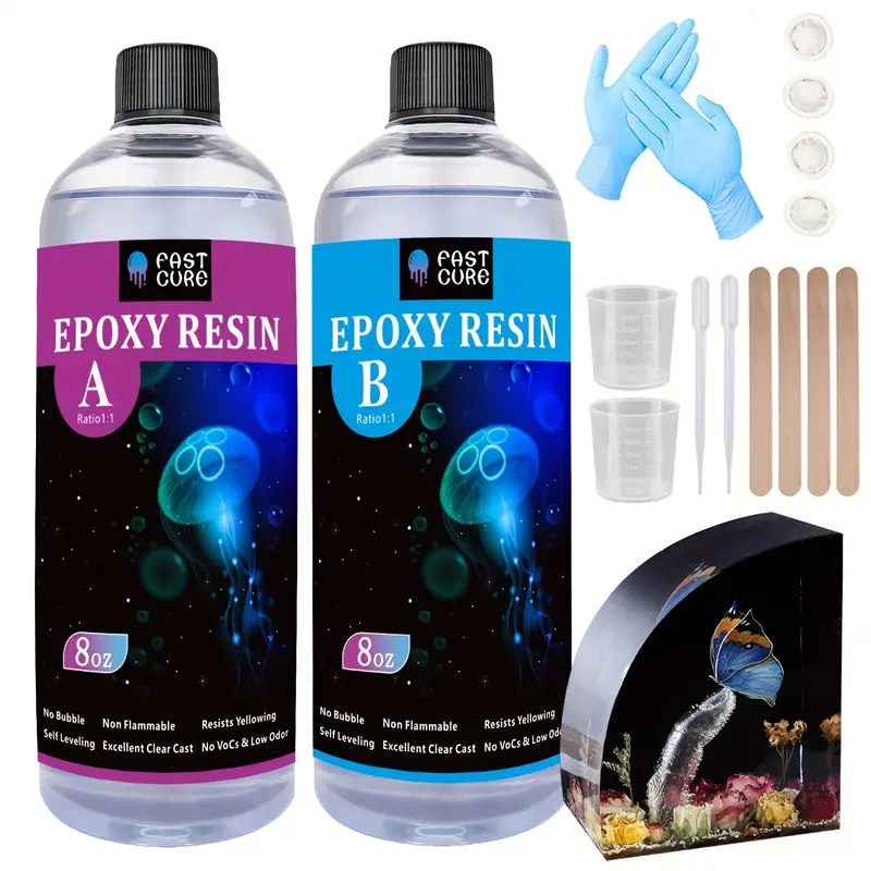 Crystal Clear Epoxy Resin Bubbles Free Epoxy Resin Table Top - Temu