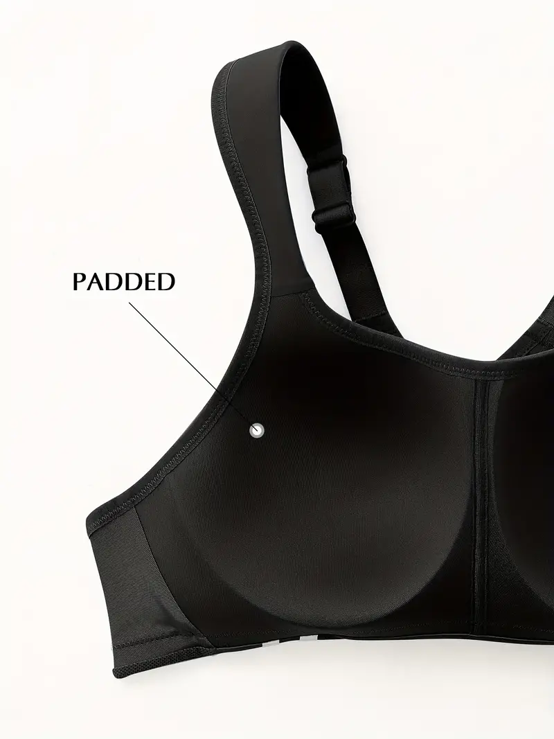 High Impact Sports Bra Cutout Design Adjustable Straps Women - Temu
