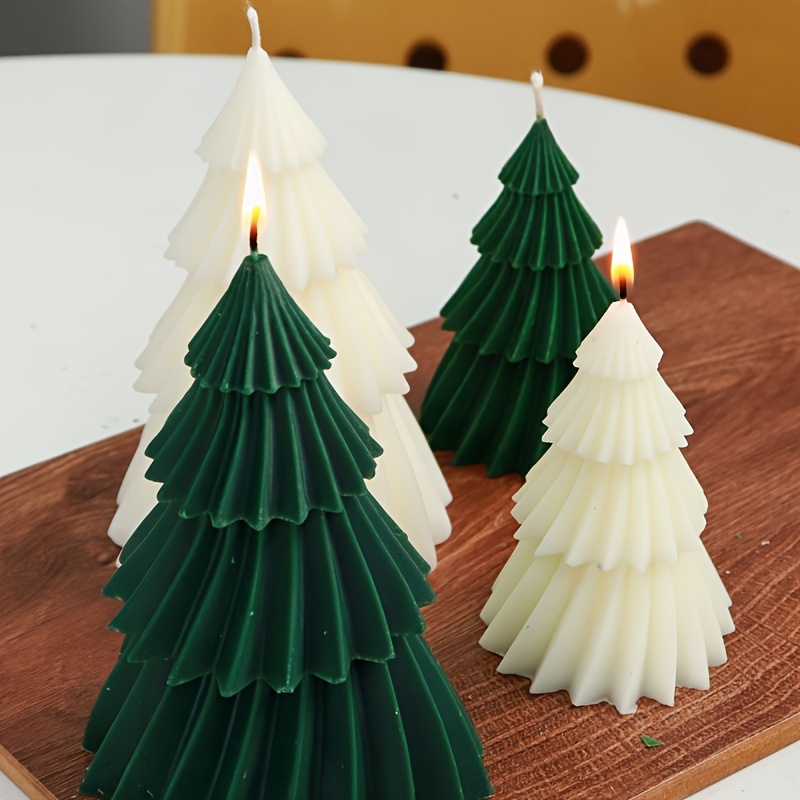 Spiral Cone Christmas Tree Silicone Candle Mold