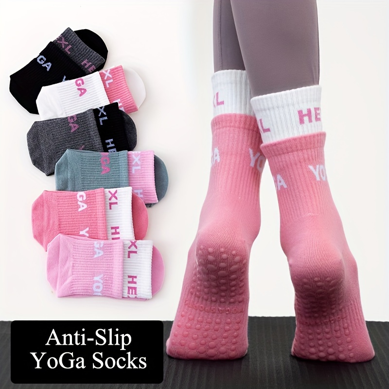 3 Paris Pack Solid Color Short Calf Socks Anti slip Fitness - Temu
