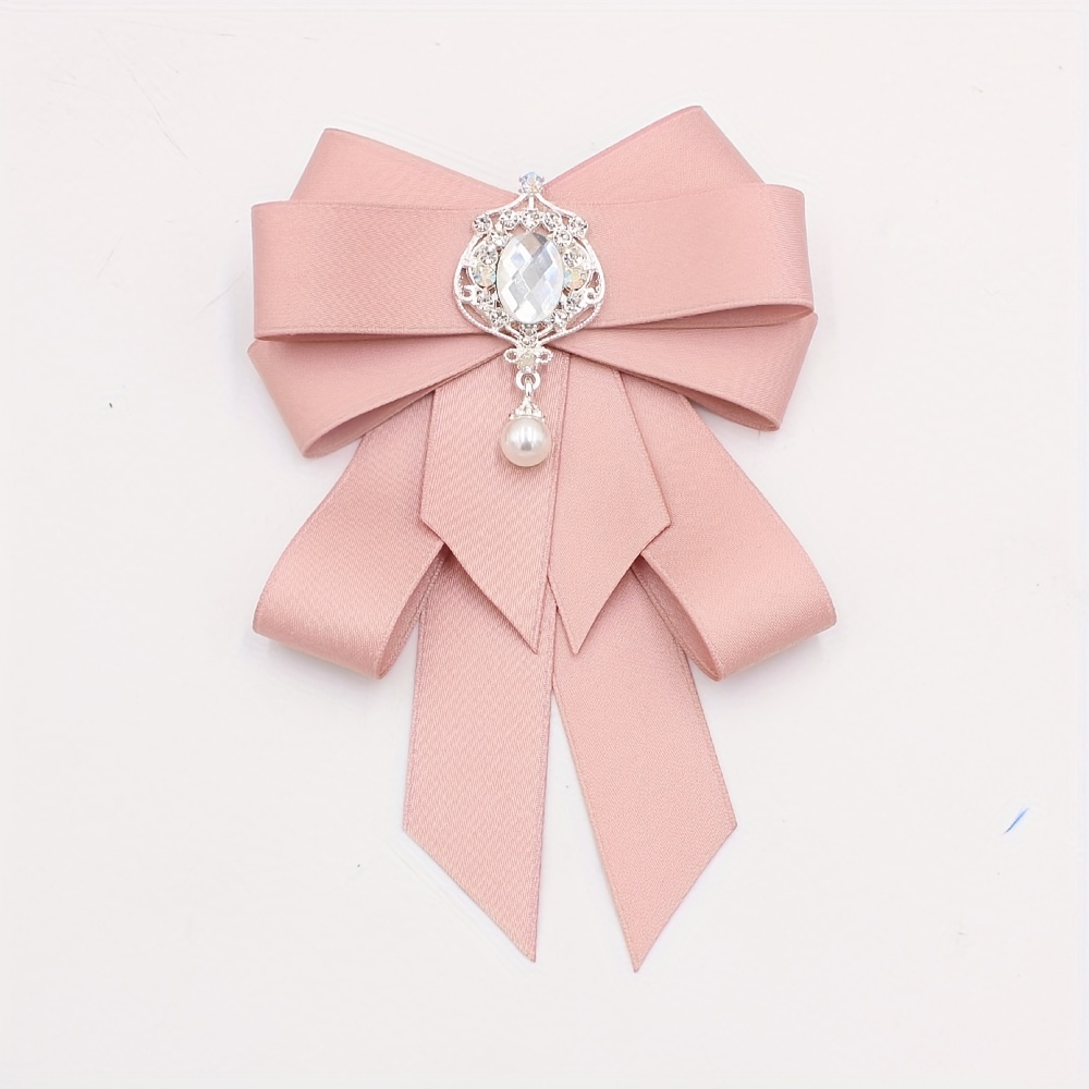  Rhinestone Crystal Bow Brooches Pins Bow Tie Brooch Craft Bling  Ribbon Bow Scarf Dress Brooch Elegant Anti-light Pin Fashion Charm Gift for  Women Girls Clothes Accessories