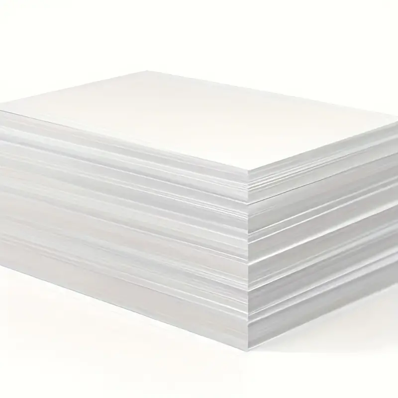 100 Feuilles De Papier Blanc, Papier D'imprimante A4 Blanc, Papier De Copie  ; Convient Pour Le Bureau/école Quotidien ; Peut Être Utilisé Pour La