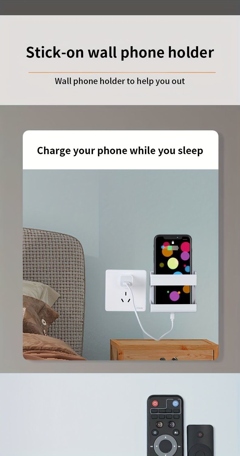 mobile phone holder remote control storage box mobile phone Temu