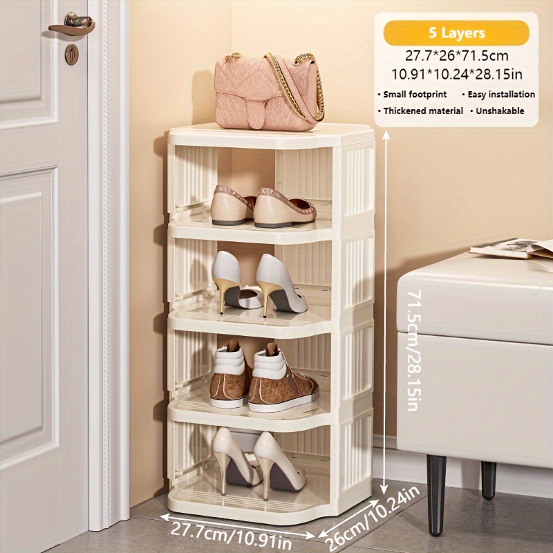 2/5/6/8 Tier Simple Shoe Rack, Multi-layer Simple Shoe Cabinet, Doorway Storage  Shoes, Dormitory Toilet Slipper Rack, Home Shoe Organizer - Temu