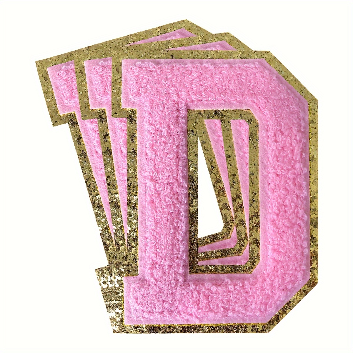 J.carp Chenille Varsity Glitters Letters Patches For - Temu
