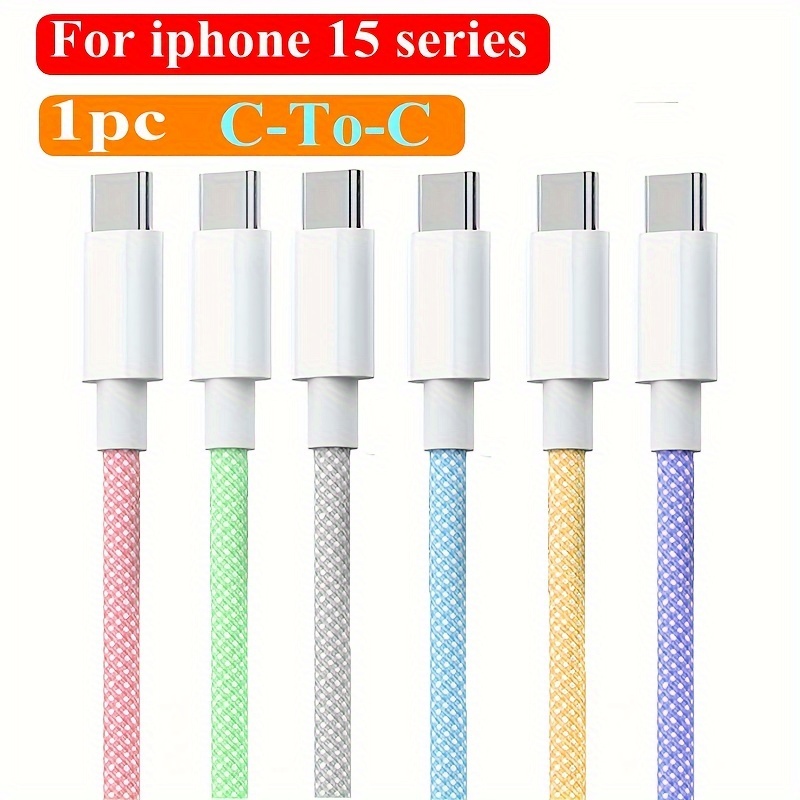 Cable USB C a Lightning de 1 pie [2 en 1] Cable de carga corta para iPhone,  paquete de 2 cables de carga rápida con certificación MFi de Apple con