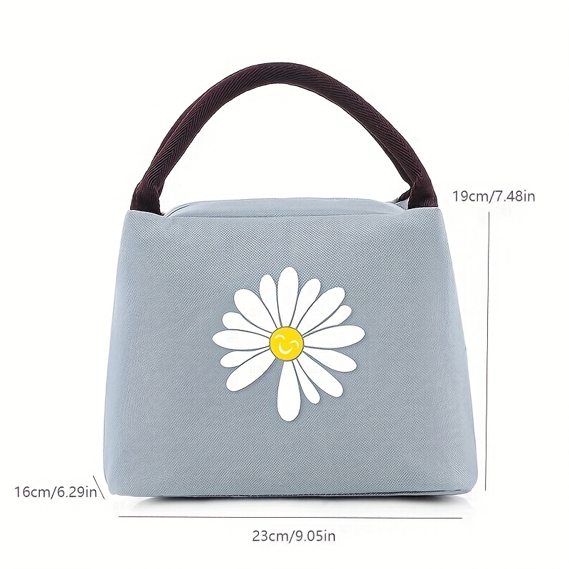 Daisy Insulated Lunch Bag Reusable Thickened Aluminum Foil - Temu