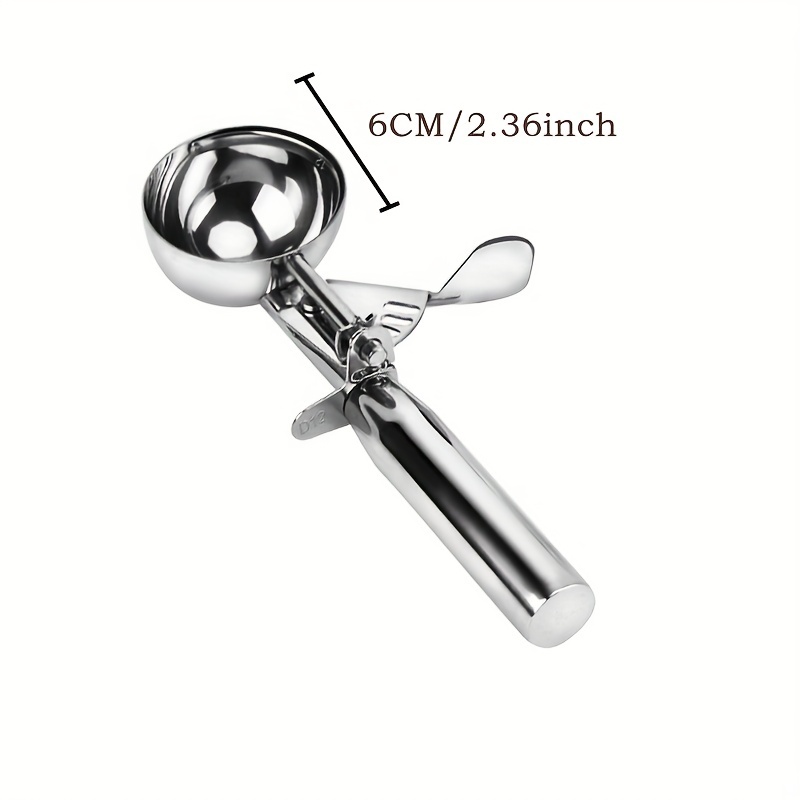 AngJi Cookie Scoop for Baking - Small Size - 18/8 Stainless Steel Durable  Cupcake Ice Cream Cookie Dough Scooper - 1/2 Tablespoon