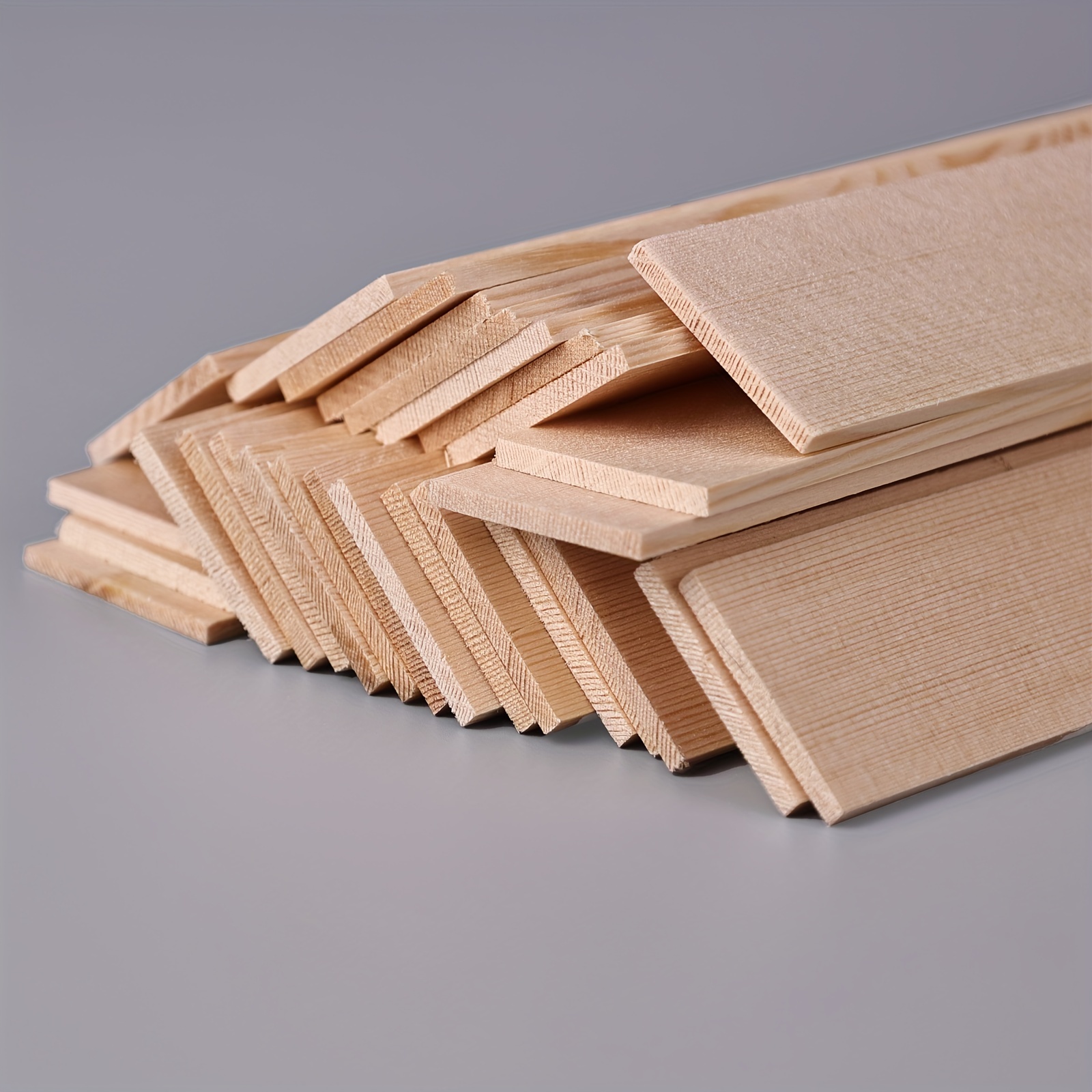 Wood Chips Blank Natural Wood Square Wood Shears For - Temu