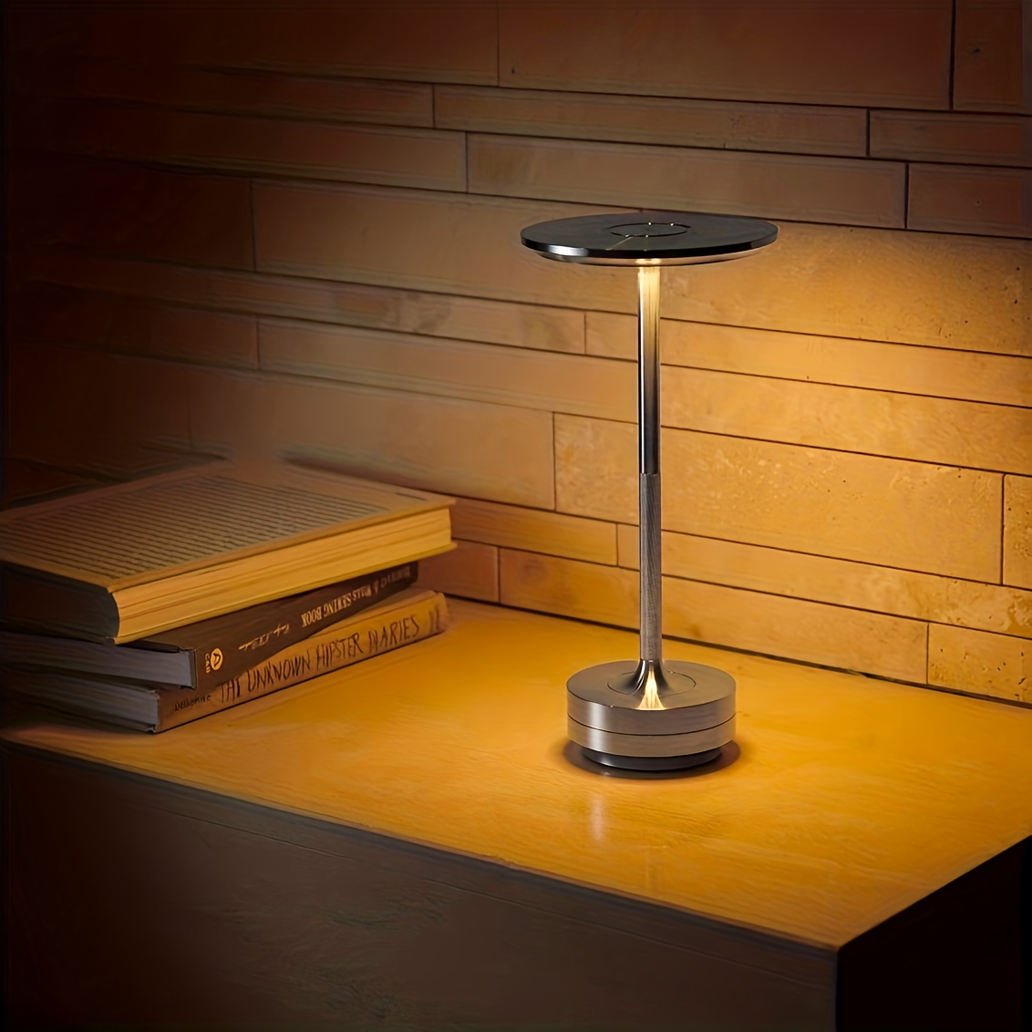 Cordless Table Lamp, Rechargeable Table Light, Usb Touch Bedside Battery  Powered Table Lamp, Led Portable Patio/dining Table/bar 3-level Brightness  Rechargeable Lamp - Temu