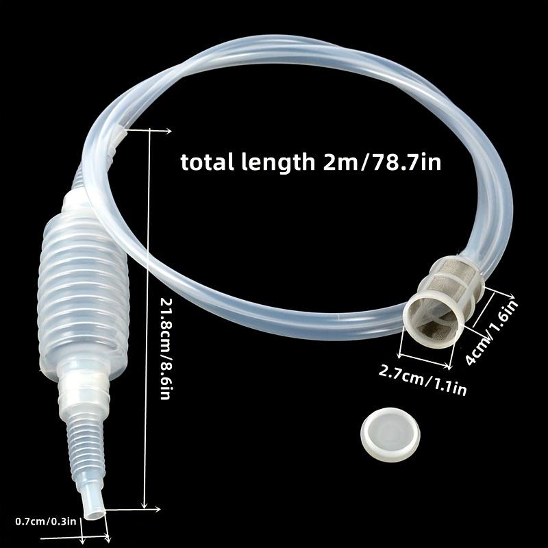 Brew Siphon Tube Silicone Length 2 M Wine Filling Hose Wine Filter