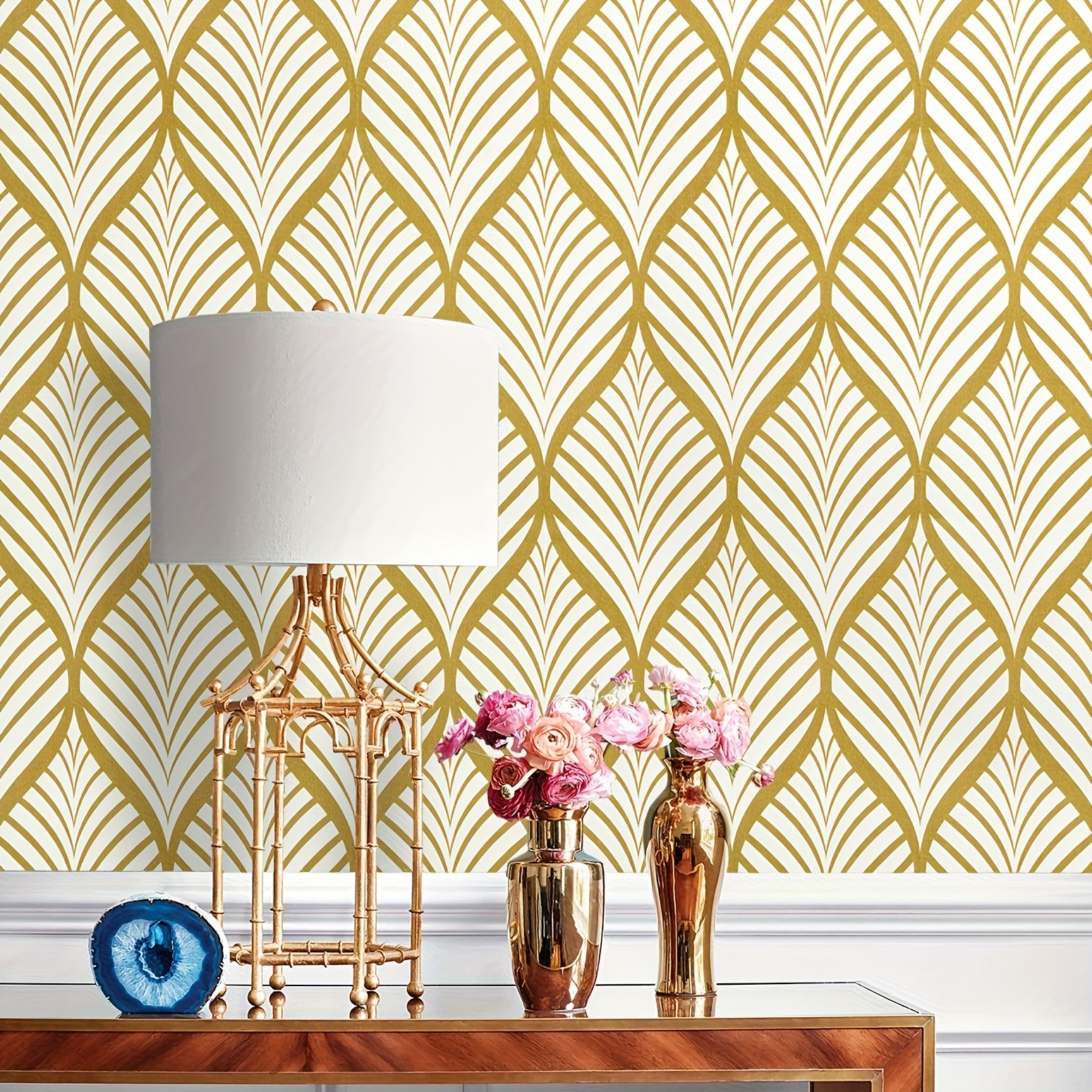 Gold Wallpaper Peel and Stick Wallpaper Gold Contact Paper Gold
