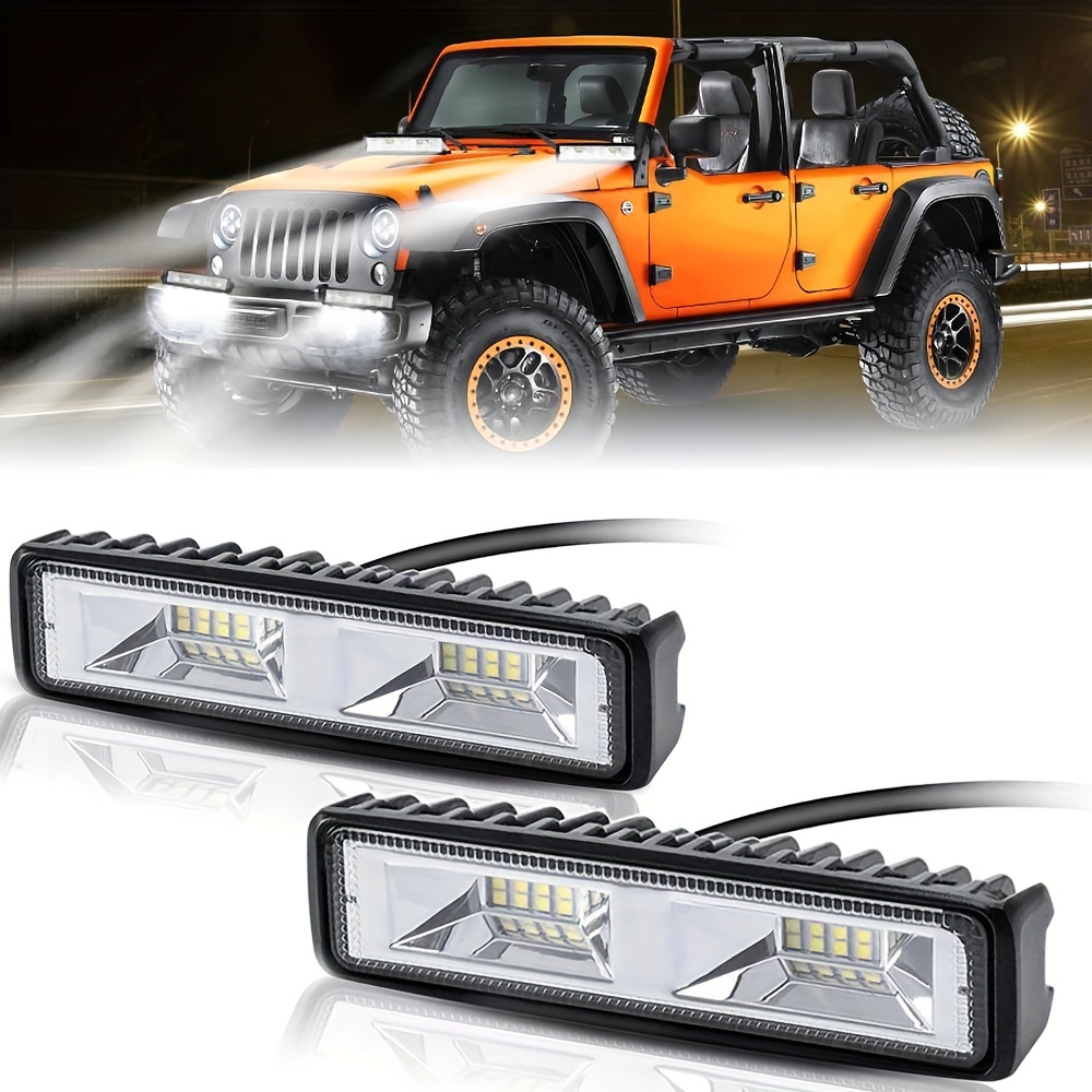 2pcs 40w Foco Led Spotlight 3 Pulgadas 4x4 Luz De Niebla Led Blanca Faro  Para Todo Terreno Para Camión Coche - Temu