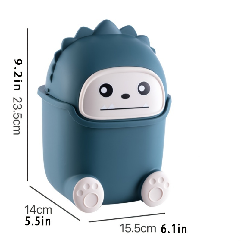 1PC New Plastic Cute Mini Small Waste Bin Desktop Garbage Basket Table Home  Office Trash Can ENP 005