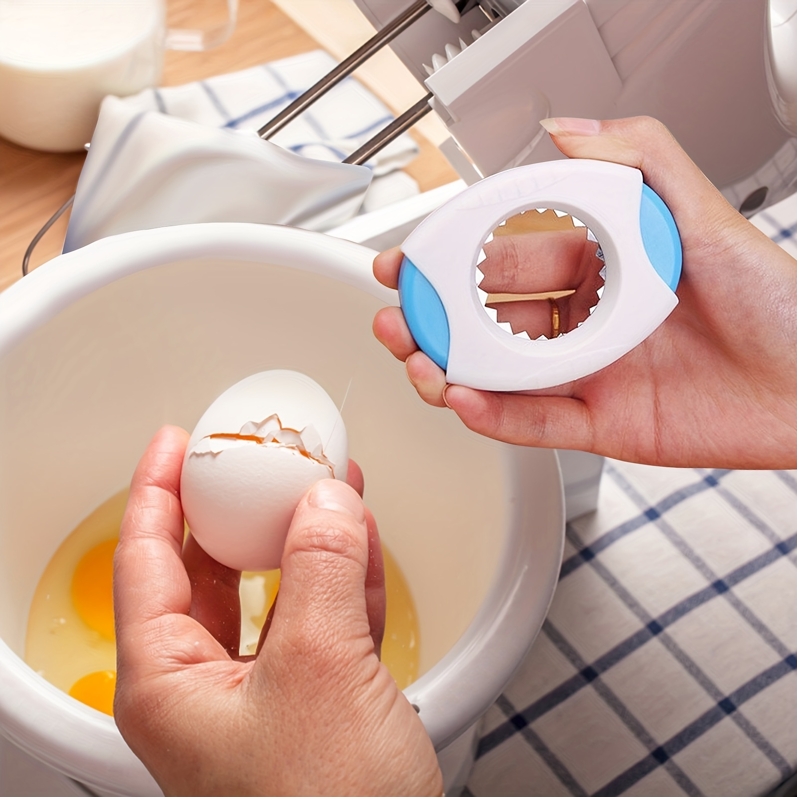 2Pcs/Set Fancy Cut Eggs Cooked Eggs Cutter Household Boiled Eggs