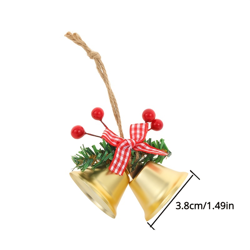 Diy Accessories Christmas Open Horn Bell Metal Decoration - Temu