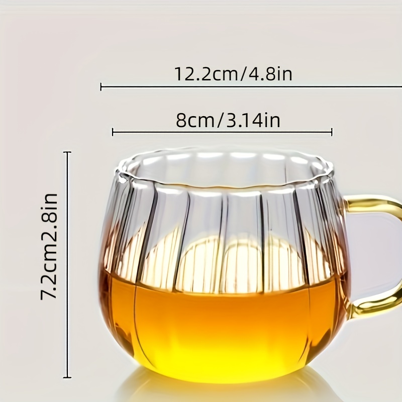 Pumpkin Shaped Glass Cups High Borosilicate Glass Water Cup - Temu