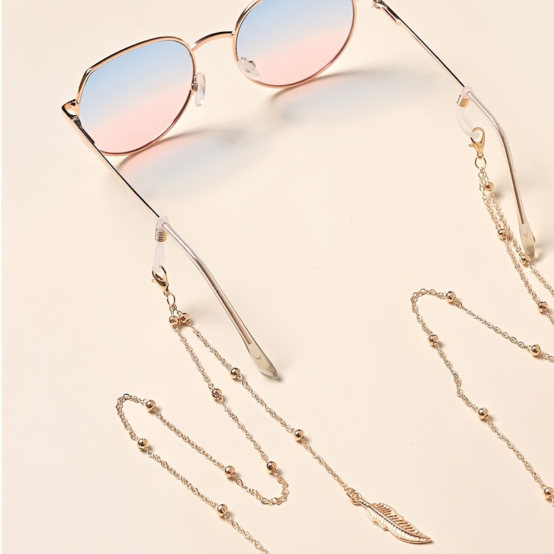 Leaf Pendant Glasses And Face Mask Accessory Metal Chain Glasses Chain