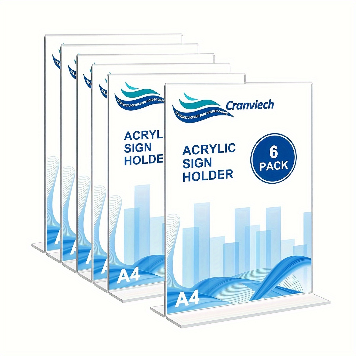 Acrylic Sign Holder A4/a5 Display Stand Picture Paper Card - Temu