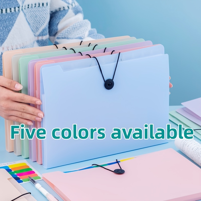 Carpetas expansibles de plástico B4, carpeta de archivos de sobre,  organizador de documentos, carpeta colorida para cartera organizadora de  recibos