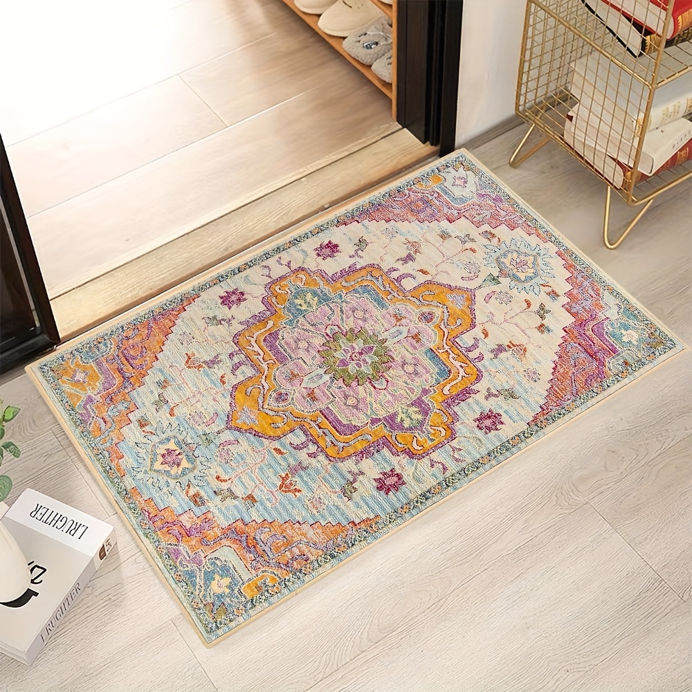 Boho Entryway Rug Small Throw Kitchen Area Rugs For Bedroom - Temu