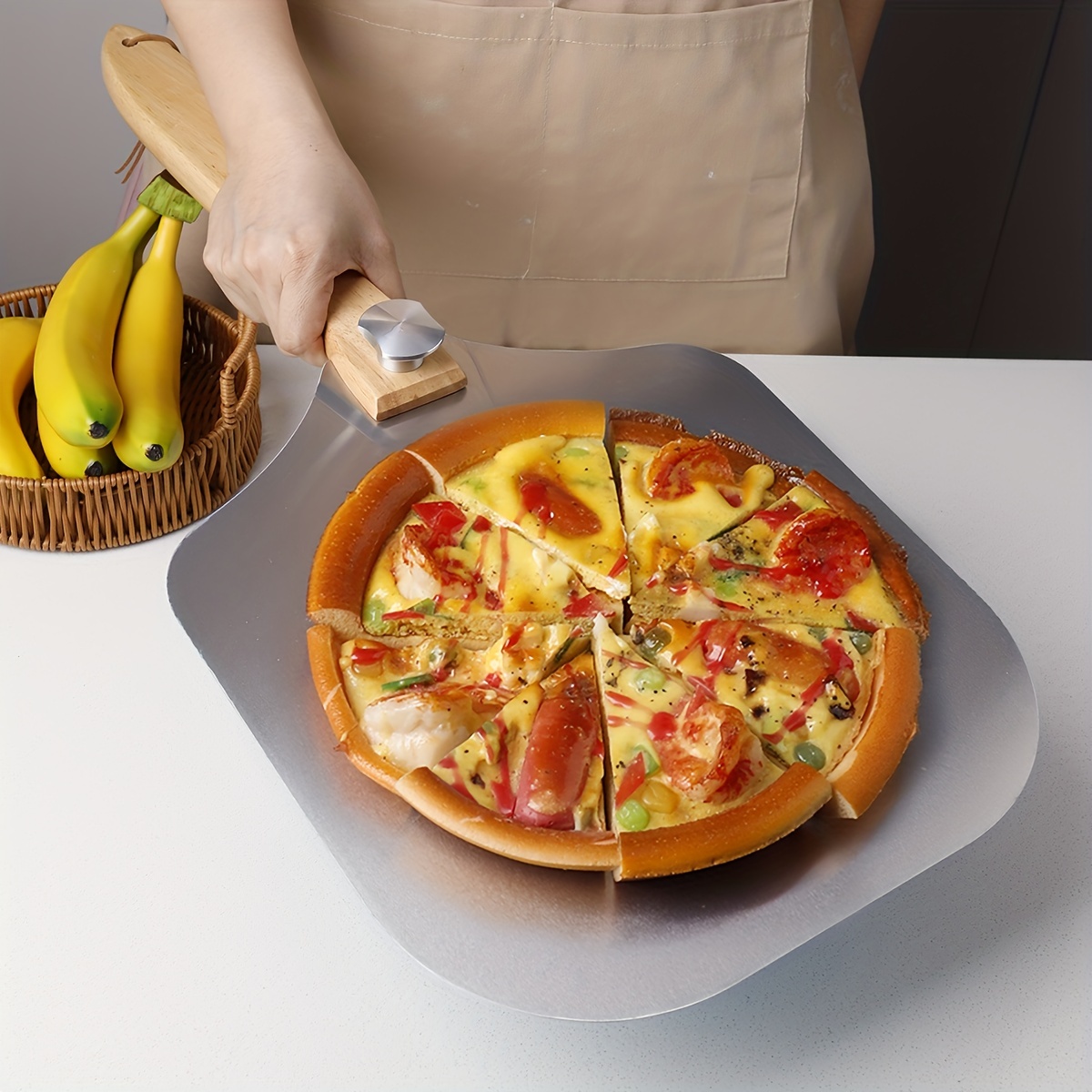 YILCER Effesto Pelle à pizza coulissante – Pelle à pizza coulissante, tissu  coulissant – Planche à pizza coulissante – Pelle à pizza coulissante