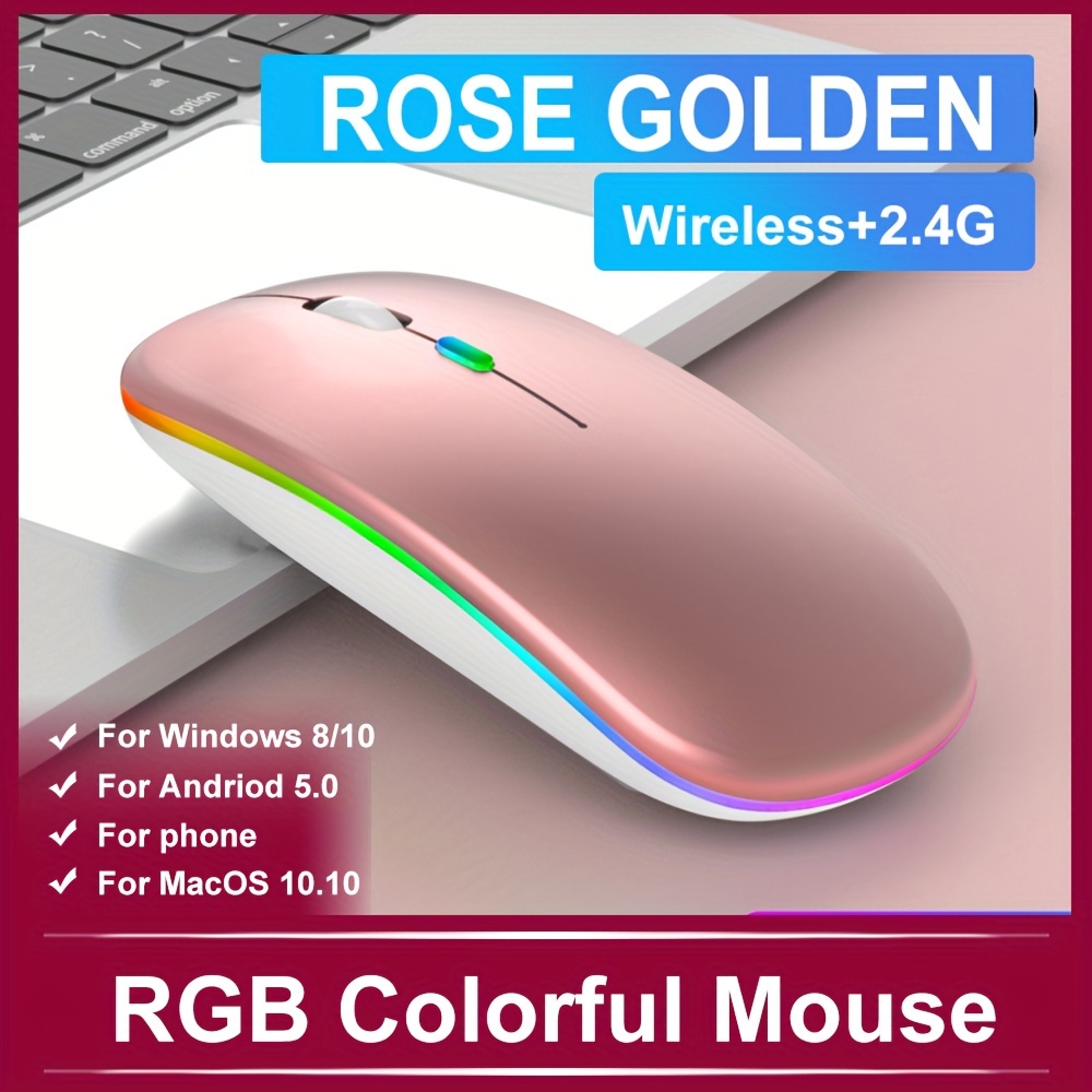 Mouse Wireless Ricaricabile Computer PC Bluetooth Silenzioso Portatile – LA  MAISON SMARTECH