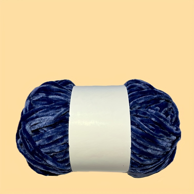 2 rollos de hilo para tejer ganchillo, hilo de terciopelo para tejer, tela  para manualidades, hecha a mano, de terciopelo grueso, bufanda de lana