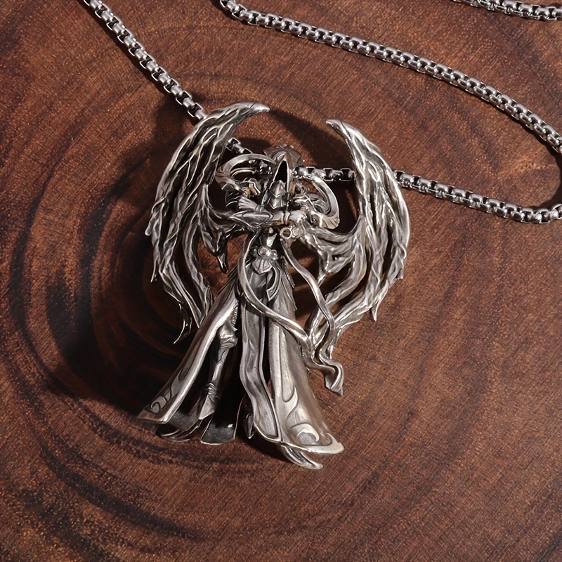 Men's Alloy Winged Devil Necklace