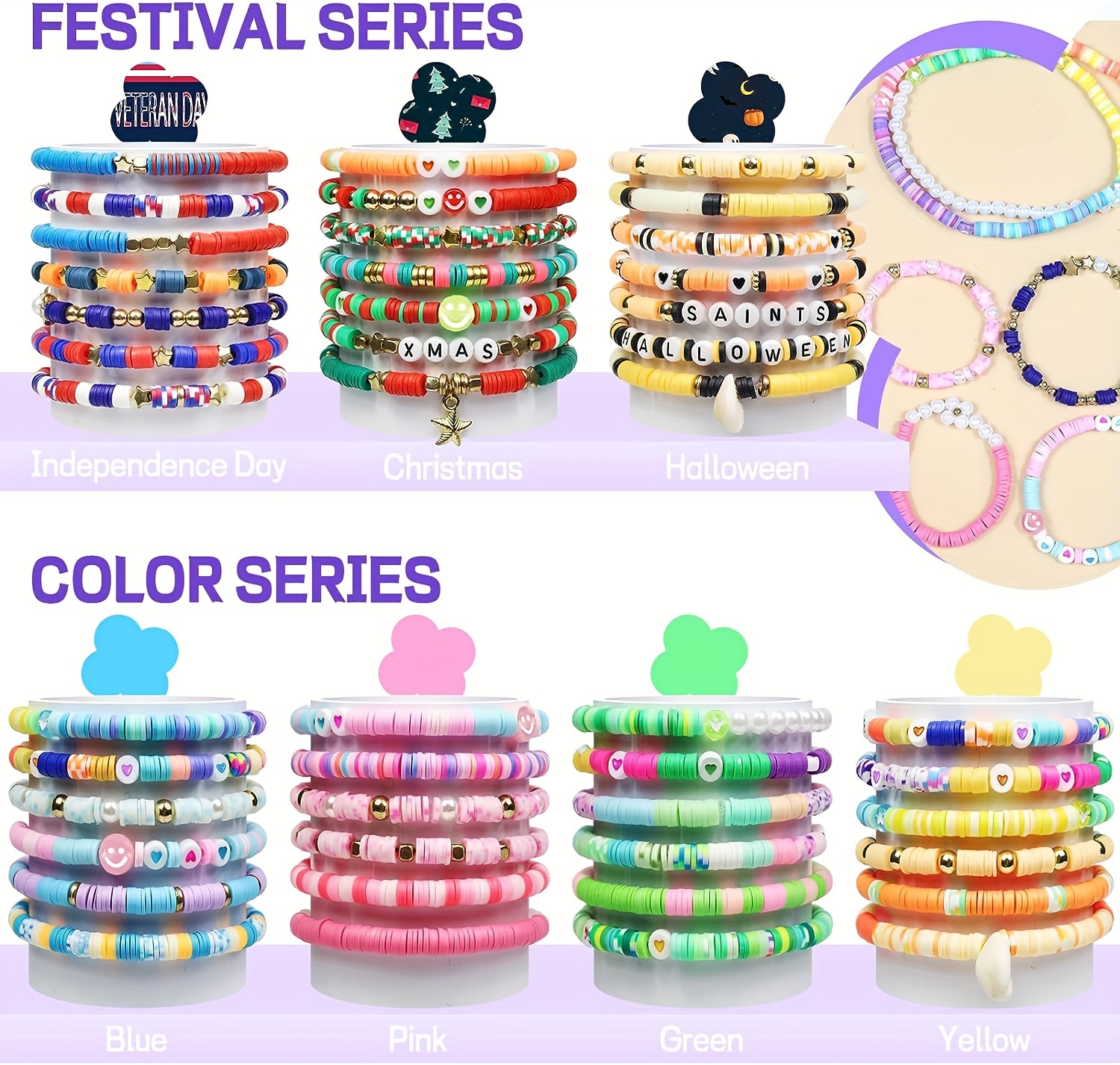 Polymer Clay BeadS Bracelet Making Kit Friendship Bracelet Kit For Girls  Children Handmade Jewelry For Christmas Gifts From Meetaccessories, $15.98