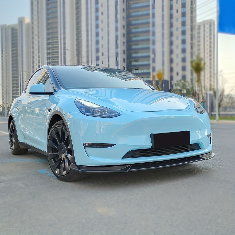 XMJAD Pare-Chocs Avant de Voiture pour Tesla Model 3 2019 2020 2021 2022  2023 diffuseur de becquet de lèvre séparateur inférieur Kit de Protection  du Corps Accessoire,Gloss Black : : Auto et Moto