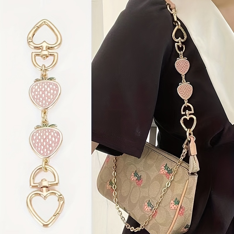 Strawberry Shape Bag Chain Extender Purse Strap Extender Alloy Chain For  Diy Women Crossbody Bags Purse Shoulder Belt Chain Replacement - Temu  Germany