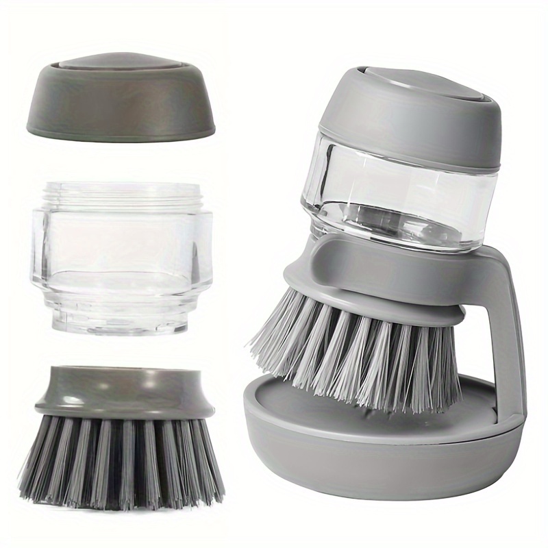 Cepillo dispensador de jabón y esponja Cepillos de limpieza para el hogar  Multifuncional yeacher cepillo para platos